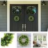 imageBoxwood Wreath  165Inch Round UV Resistant Artificial Spring Summer Fall or Winter Wreath  OutdoorIndoor Wreaths for Front Door by Pure GardenGreen