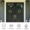 imageBoxwood Wreath  165Inch Round UV Resistant Artificial Spring Summer Fall or Winter Wreath  OutdoorIndoor Wreaths for Front Door by Pure GardenGreen