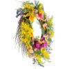 imageDaisy and Lavender Wreath  24Inch Artificial Spring Wreath for Home Decor  Wreaths for Indoors or Covered Patio Use Only by Pure GardenSingle Wreath
