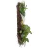 imageEucalyptus Wreath  20Inch Artificial Spring Summer or Fall Wreath for Home Decor  Wreaths for Indoors or Covered Patio Use Only by Pure GardenGreen  White  Set of 2