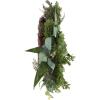 imageEucalyptus Wreath  20Inch Artificial Spring Summer or Fall Wreath for Home Decor  Wreaths for Indoors or Covered Patio Use Only by Pure GardenGreen  White  Set of 2