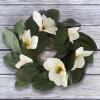 imageMagnolia Wreath  24Inch Artificial Spring Wreath for Home Decor  Wreaths for Indoors or Covered Patio Use Only by Pure GardenSet of 2