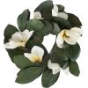 imageMagnolia Wreath  24Inch Artificial Spring Wreath for Home Decor  Wreaths for Indoors or Covered Patio Use Only by Pure GardenSingle Wreath