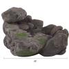imageOutdoor Fountain with Polyresin Stone Waterfall  Water Feature with Realistic Appearance and Soothing Sound  Patio Lawn or Yard Art by Pure GardenCascading Rock