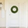 imagePure Garden 195Inch Boxwood Wreath  Round UV Resistant Artificial Spring Summer Fall or Winter Wreath  IndoorOutdoor Wreaths for Front DoorGreen