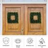 imagePure Garden Boxwood Wreath  165Inch Square UV Resistant Artificial Spring Summer Fall or Winter Wreath  OutdoorIndoor Wreaths for Front DoorSet of 2