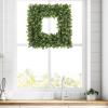 imagePure Garden Boxwood Wreath  165Inch Square UV Resistant Artificial Spring Summer Fall or Winter Wreath  OutdoorIndoor Wreaths for Front DoorSet of 2