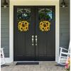 imageSunflower Wreath  22Inch Artificial Spring Summer or Fall Wreath for Home Decor  Wreaths for Indoors or Covered Patio Use Only by Pure GardenYellow  Set of 2