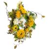 imageSunflower Wreath  22Inch Artificial Spring Summer or Fall Wreath for Home Decor  Wreaths for Indoors or Covered Patio Use Only by Pure GardenYellow  Single