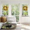 imageSunflower Wreath  22Inch Artificial Spring Summer or Fall Wreath for Home Decor  Wreaths for Indoors or Covered Patio Use Only by Pure GardenYellow  Set of 2