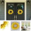 imageYellow Forsythia Wreath  24Inch Artificial Spring Wreath for Home Decor  Wreaths for Indoors or Covered Patio Use Only by Pure Garden24 Set of 2