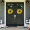 imageYellow Forsythia Wreath  24Inch Artificial Spring Wreath for Home Decor  Wreaths for Indoors or Covered Patio Use Only by Pure Garden24 Set of 2