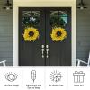 imageYellow Forsythia Wreath  24Inch Artificial Spring Wreath for Home Decor  Wreaths for Indoors or Covered Patio Use Only by Pure Garden24 Set of 2