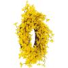 imageYellow Forsythia Wreath  24Inch Artificial Spring Wreath for Home Decor  Wreaths for Indoors or Covered Patio Use Only by Pure Garden24 Single Wreath