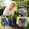 imageGarden Kneeler and Seat  2in1 Foldable Garden Kneeling Pad and Stool with Removable Pockets for Gardening Tools  Gardening Gifts for Women Mom Dad Seniors or Grandparents by Pure Garden Green