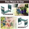 imageGarden Kneeler and Seat  2in1 Foldable Garden Kneeling Pad and Stool with Removable Pockets for Gardening Tools  Gardening Gifts for Women Mom Dad Seniors or Grandparents by Pure Garden Green