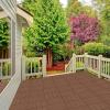 imageInterlocking Deck Tiles  6Pack 116in Wood Plastic Composite AllWeather Outdoor Flooring Balcony Poolside or Patio by Pure Garden GrayBrown