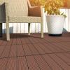 imageInterlocking Deck Tiles  6Pack 116in Wood Plastic Composite AllWeather Outdoor Flooring Balcony Poolside or Patio by Pure Garden GrayBrown