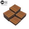 imageInterlocking Deck Tiles  6Pack 116in Wood Plastic Composite AllWeather Outdoor Flooring Balcony Poolside or Patio by Pure Garden GrayBrown Woodgrain