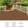 imageInterlocking Deck Tiles  6Pack 116in Wood Plastic Composite AllWeather Outdoor Flooring Balcony Poolside or Patio by Pure Garden GrayBrown Woodgrain
