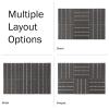 imageInterlocking Deck Tiles  6Pack 116in Wood Plastic Composite AllWeather Outdoor Flooring Balcony Poolside or Patio by Pure Garden GrayGray