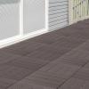 imageInterlocking Deck Tiles  6Pack 116in Wood Plastic Composite AllWeather Outdoor Flooring Balcony Poolside or Patio by Pure Garden GrayGray