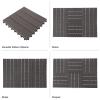 imageInterlocking Deck Tiles  6Pack 116in Wood Plastic Composite AllWeather Outdoor Flooring Balcony Poolside or Patio by Pure Garden GrayGray