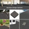imageInterlocking Deck Tiles  6Pack 116in Wood Plastic Composite AllWeather Outdoor Flooring Balcony Poolside or Patio by Pure Garden GrayGray