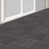 imageInterlocking Deck Tiles  6Pack 116in Wood Plastic Composite AllWeather Outdoor Flooring Balcony Poolside or Patio by Pure Garden GrayGray Woodgrain