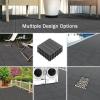 imageInterlocking Deck Tiles  6Pack 116in Wood Plastic Composite AllWeather Outdoor Flooring Balcony Poolside or Patio by Pure Garden GrayGray Woodgrain