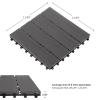 imageInterlocking Deck Tiles  6Pack 116in Wood Plastic Composite AllWeather Outdoor Flooring Balcony Poolside or Patio by Pure Garden GrayGray Woodgrain