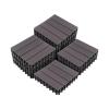 imageInterlocking Deck Tiles  6Pack 116in Wood Plastic Composite AllWeather Outdoor Flooring Balcony Poolside or Patio by Pure Garden GrayGray Woodgrain