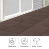 imageInterlocking Deck Tiles  6Pack 116in Wood Plastic Composite AllWeather Outdoor Flooring Balcony Poolside or Patio by Pure Garden GrayMocha Brown