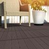 imageInterlocking Deck Tiles  6Pack 116in Wood Plastic Composite AllWeather Outdoor Flooring Balcony Poolside or Patio by Pure Garden GrayMocha Brown