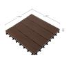 imageInterlocking Deck Tiles  6Pack 116in Wood Plastic Composite AllWeather Outdoor Flooring Balcony Poolside or Patio by Pure Garden GrayMocha Brown Woodgrain