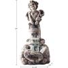 imageOutdoor Water Fountain With LED Lights Lighted Cherub Angel Fountain With Antique Stone Design for Decor on Patio Lawn and Garden By Pure Garden 1025x15