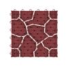 imagePure Garden 12Pack Polypropylene Interlocking Patio Deck Tiles  WeatherResistant Outdoor Flooring for Balcony Porch and Garage GreenBrick Red
