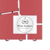 imagePure Garden 12Pack Polypropylene Interlocking Patio Deck Tiles  WeatherResistant Outdoor Flooring for Balcony Porch and Garage GreenBrick Red