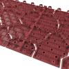 imagePure Garden 12Pack Polypropylene Interlocking Patio Deck Tiles  WeatherResistant Outdoor Flooring for Balcony Porch and Garage GreenBrick Red