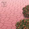 imagePure Garden 12Pack Polypropylene Interlocking Patio Deck Tiles  WeatherResistant Outdoor Flooring for Balcony Porch and Garage GreenBrick Red