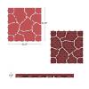 imagePure Garden 12Pack Polypropylene Interlocking Patio Deck Tiles  WeatherResistant Outdoor Flooring for Balcony Porch and Garage GreenBrick Red