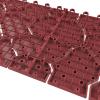 imagePure Garden 12Pack Polypropylene Interlocking Patio Deck Tiles  WeatherResistant Outdoor Flooring for Balcony Porch and Garage GreenBrick Red