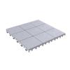 imagePure Garden 12Pack Polypropylene Interlocking Patio Deck Tiles  WeatherResistant Outdoor Flooring for Balcony Porch and Garage GreenGray