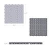 imagePure Garden 12Pack Polypropylene Interlocking Patio Deck Tiles  WeatherResistant Outdoor Flooring for Balcony Porch and Garage GreenGray