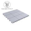 imagePure Garden 12Pack Polypropylene Interlocking Patio Deck Tiles  WeatherResistant Outdoor Flooring for Balcony Porch and Garage GreenGray