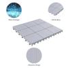 imagePure Garden 12Pack Polypropylene Interlocking Patio Deck Tiles  WeatherResistant Outdoor Flooring for Balcony Porch and Garage GreenGray