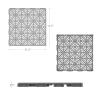 imagePure Garden 12Pack Polypropylene Interlocking Patio Deck Tiles  WeatherResistant Outdoor Flooring for Balcony Porch and Garage GreenGray
