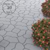 imagePure Garden 12Pack Polypropylene Interlocking Patio Deck Tiles  WeatherResistant Outdoor Flooring for Balcony Porch and Garage GreenGray