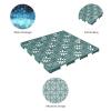 imagePure Garden 12Pack Polypropylene Interlocking Patio Deck Tiles  WeatherResistant Outdoor Flooring for Balcony Porch and Garage GreenGreen