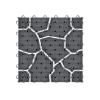 imagePure Garden 12Pack Polypropylene Interlocking Patio Deck Tiles  WeatherResistant Outdoor Flooring for Balcony Porch and Garage GreenGrey
